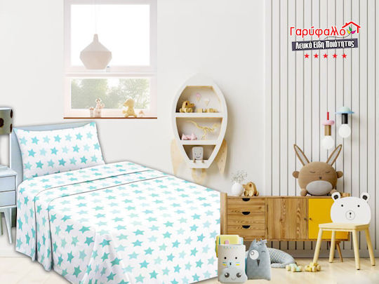 Baby Sheets Set Crib Cotton White 120x170cm