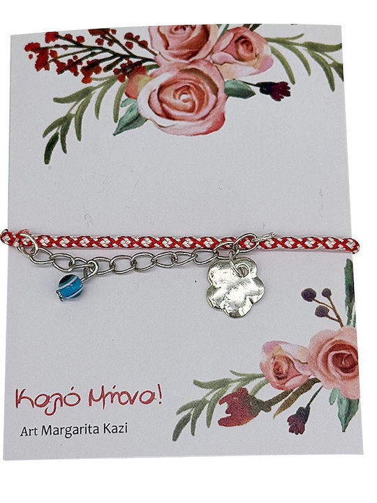 LiebeQueen Women's Bracelet Martaki Chain with design Flower