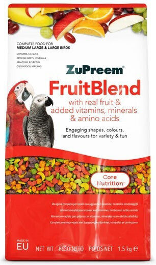 Zupreem Fruitblend Granule pentru Papagali Medii Mari 1.5 Kg