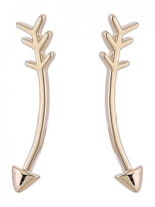 Kloxx Earrings Ear Climbers made of Silver Gold Plated