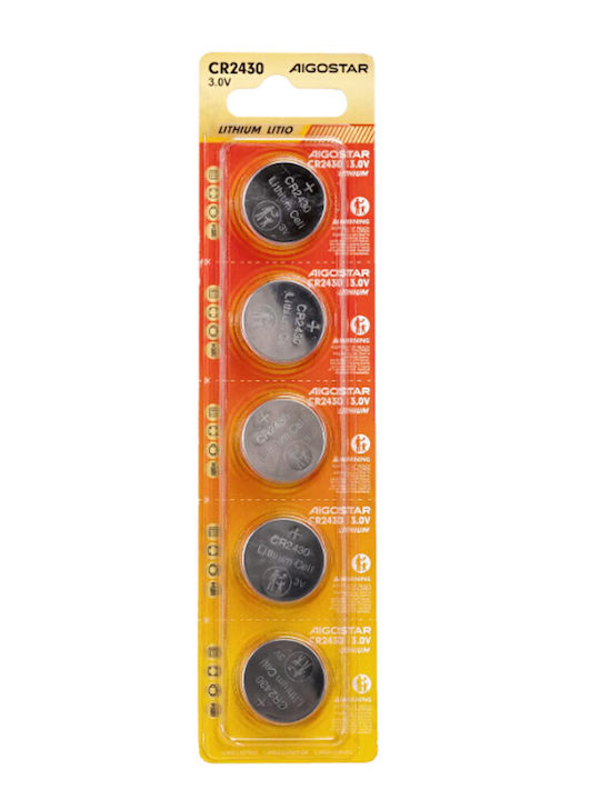 Aigostar Batterien Lithium für Uhren CR2430 3V 5Stück