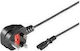 Dell IEC C7 / Type G (UK) - IEC C7 Cable 1m Μαύρο DF770