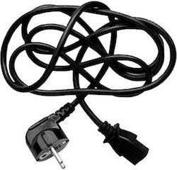 Logo Collection IEC C13 / Schuko - IEC C13 / Schuko Cable 2m Μαύρο
