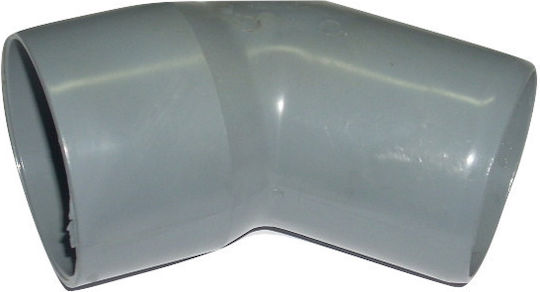 Γωνία Pvc Φ32 Ανοικτή 45 Μοιρών Drivaplast