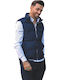 Ärmellos Jacke Puffer Marineblau