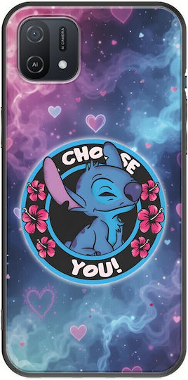 Hülle I Choose You Blau Oppo A16k Schwarz TPU Schwarzes Silikon