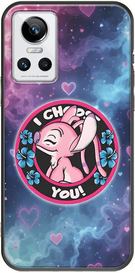 Hülle I Choose You Pink Realme GT Neo 3 Schwarz TPU Schwarzes Silikon