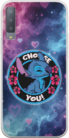 Case I Choose You Blue Samsung Galaxy A7 2018 Flexible TPU Transparent Silicone