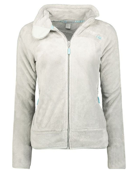 Γυναικείο Μπουφάν για Χειμώνα Light Gray