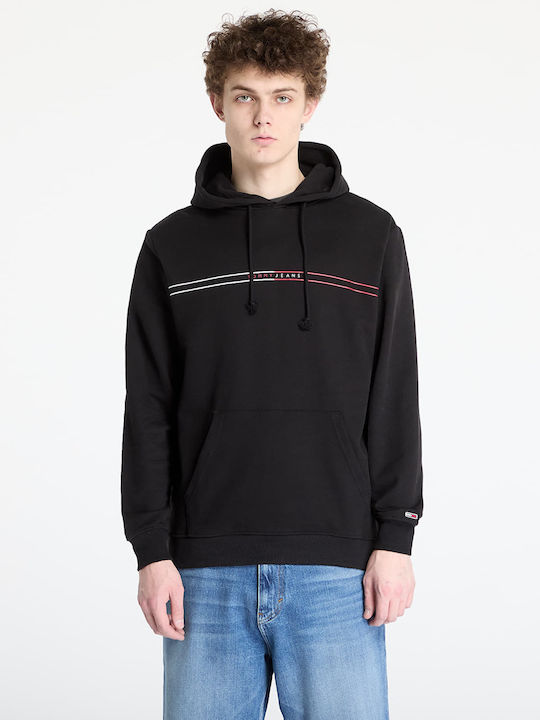 Tommy Hilfiger Φούτερ με Κουκούλα Black