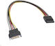 PremiumCord 15-Pin SATA III to 15-Pin SATA III Cable 16cm Multicolour