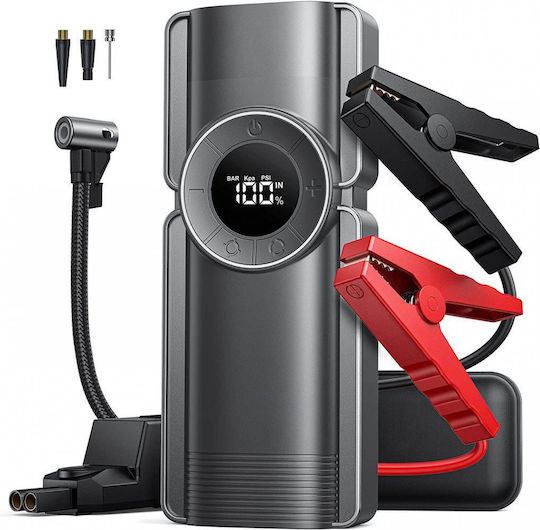 Starter Portabil Pentru Baterii Auto și Motocicletă 20000mAh Cu Pompă și Obiectiv 12V