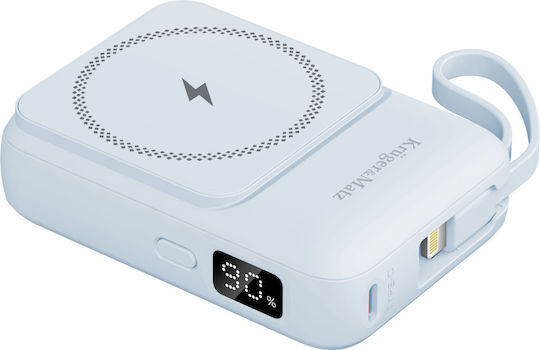 MagSafe Power Bank 10000mAh 22.5W Power Delivery Quick Charge Light Blue