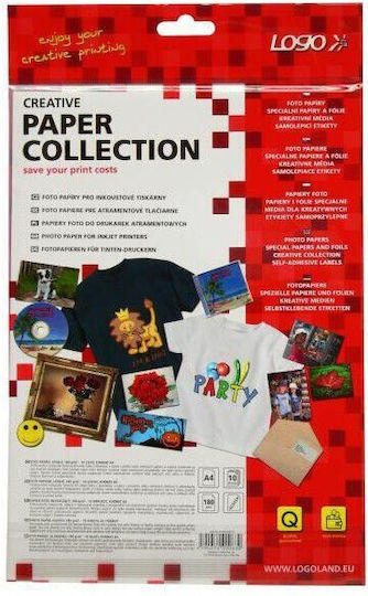 Logo Collection Photo Paper Gloss 180gr/m² for Printers Inkjet 25 Sheets