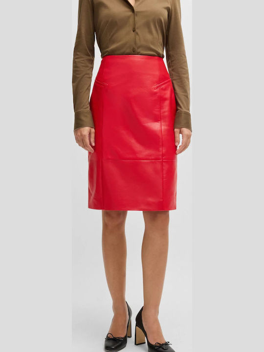 Leder Bleistift Rock Rot
