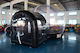 Trampolino Φουσκωτό Bubble House για 5+ Ετών Μαύρο