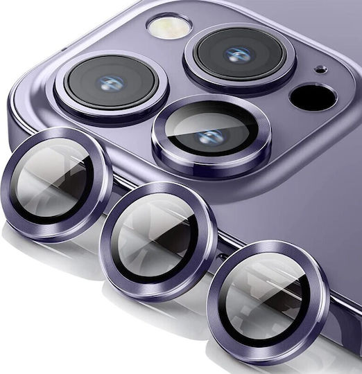 Protecție Cameră Cadru metalic Purple pentru iPhone 14 Pro, iPhone 14 Pro Max
