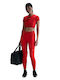 Dri-Fit Training Γυναικείο Cropped Κολάν University Red/dark Team Red/magic Ember/λευκό