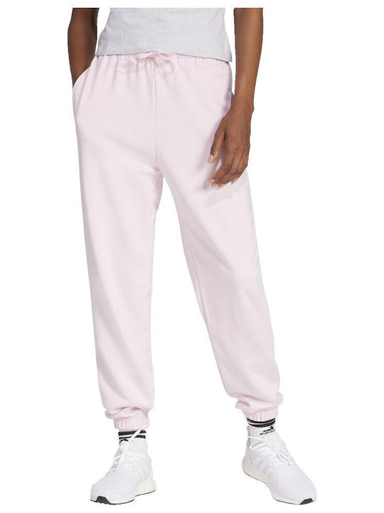 adidas Essentials Linear French Terry Cuffed High Waist Sweatpants
