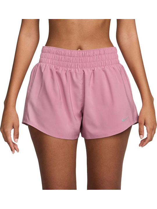 Nike One Women's Sporty Shorts Dri-Fit Fuchsia