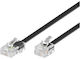 Microconnect RJ11-RJ45 15m M M Schwarz 6P 4C-8P 4C