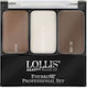 Lollis Beauty Make Up Παλέτα Μακιγιάζ Φρυδιών με Highlighter Light