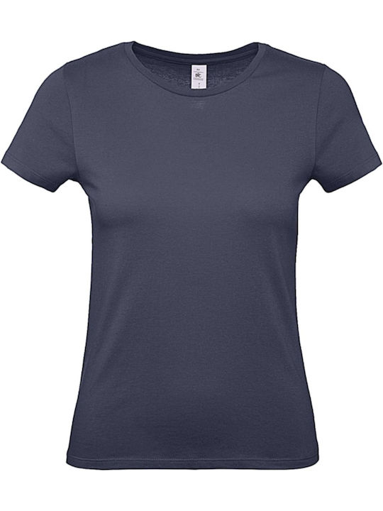 B&C Tricou Promoțional de Damă Albastru Marin