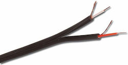 Hilec Mep Asy Καλωδιο 2x 4mm Unbalanced Black Flat Μετρο