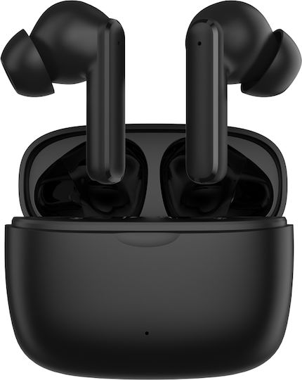 Noozy BH55 In-ear Bluetooth Handsfree Căști cu Carcasă de Încărcare Negru
