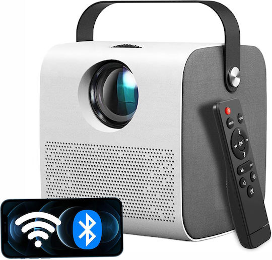 Linomag Mini Projector LCD HD Λάμπας LED με Wi-Fi και Ενσωματωμένα Ηχεία