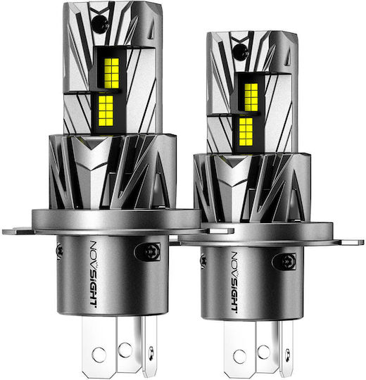 NovSight Lamps Car & Motorcycle H4 LED 6500K Cold White 12V 70W 2pcs