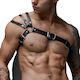SMD Centurion, Strap Harness from Vegan Leather BDSM Accessory in Black Color