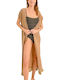 Molly Bracken By The Bath Knitted Cardigan Golden Beige Women's 56% Polyamide 34% Polyester 10% Elastane