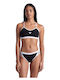 Bikini Set Top & Slip Bottom Black