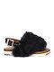 Holly Women's Flat Sandals in Black Color