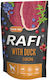 Dolina Noteci Rafi Wet Food Dogs in Pouches with Duck, Meat and Blueberries 500gr
