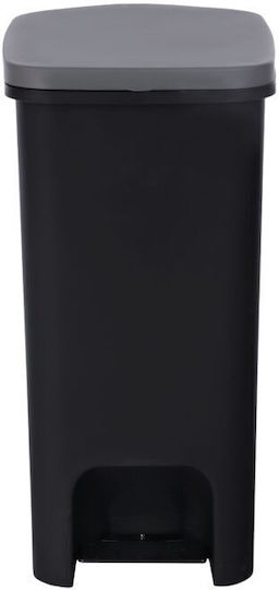 Homeplast Coș de Gunoi din Plastic cu Pedală 52 l Negru
