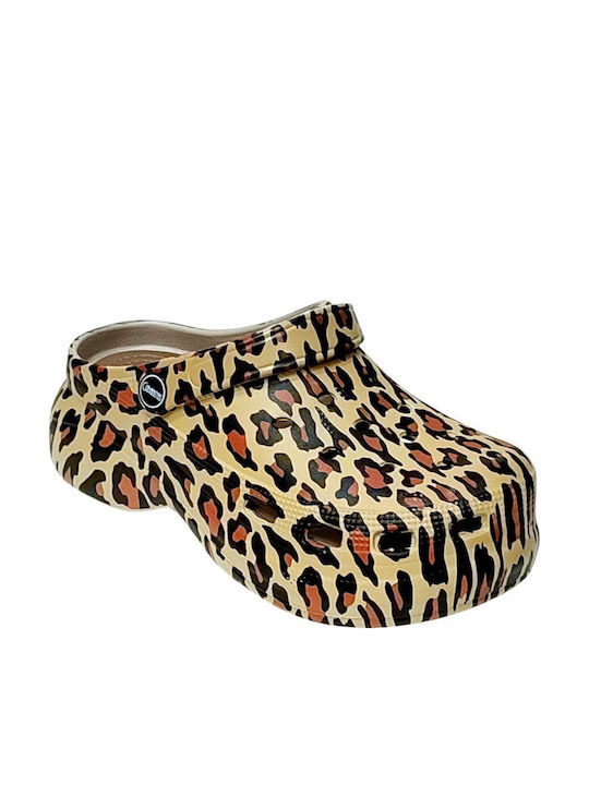 Cubanitas Damen Clogs Gelb