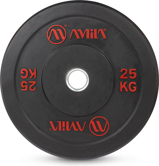 AMILA Set of Plates Olympic Type Rubber 1 x 25kg Φ50mm