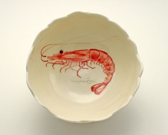 Decorative Bowl Red 15x15cm