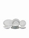 Karvounis Gray Porcelain Dinnerware Set 20pcs