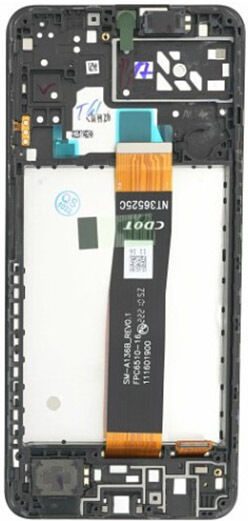 Οθόνη με Μηχανισμό Αφής και Πλαίσιο για Samsung A04s (Μαύρο)
