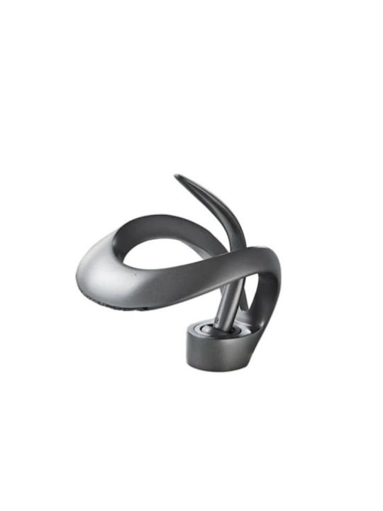 Baterie pentru chiuvetă de baie Blackswan Tip M216 Antracit Gri Model Cascadă Dimensiune 15 cm