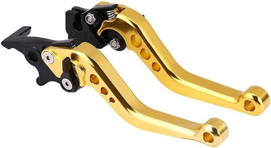 Motorcycle Brake Lever Adjustable Gold t02112687-7