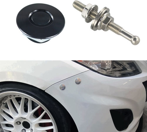 Kit Cleme Blocare Capotă Butoane Rapide 54 mm Oțel Inoxidabil Negru