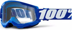 100% Ochelari de motocross Strata 2