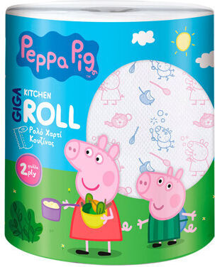 Peppa Pig Küchenpapier Rolle 2 Blätter (433gr/Rolle)