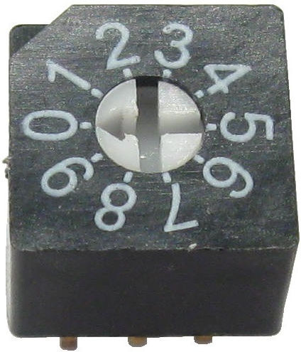 10 Position Bcd Coded Rotary Dip Switch