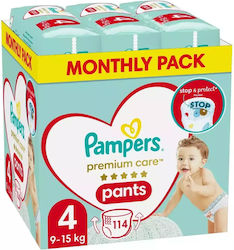 Pampers Premium Care No. 4 για 9-15kg 114τμχ Pampers Premium Care No. 4 για 9-15kg 114τμχ