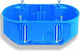 Simet Walled Junction Box for Plasterboard IP30 in Blue Color